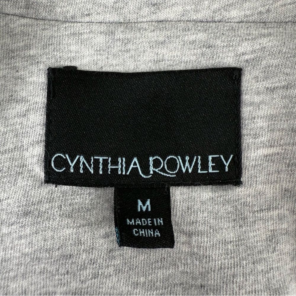 Cynthia Rowley Light Gray Lined Casual Office Long Sleeve Single Button Blazer - Picture 13 of 15